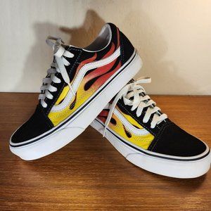 VANS Old Skool Mindseeker Fire Yellow/ Red Suede Sneaker Men (5.0)/ Women (6.5)